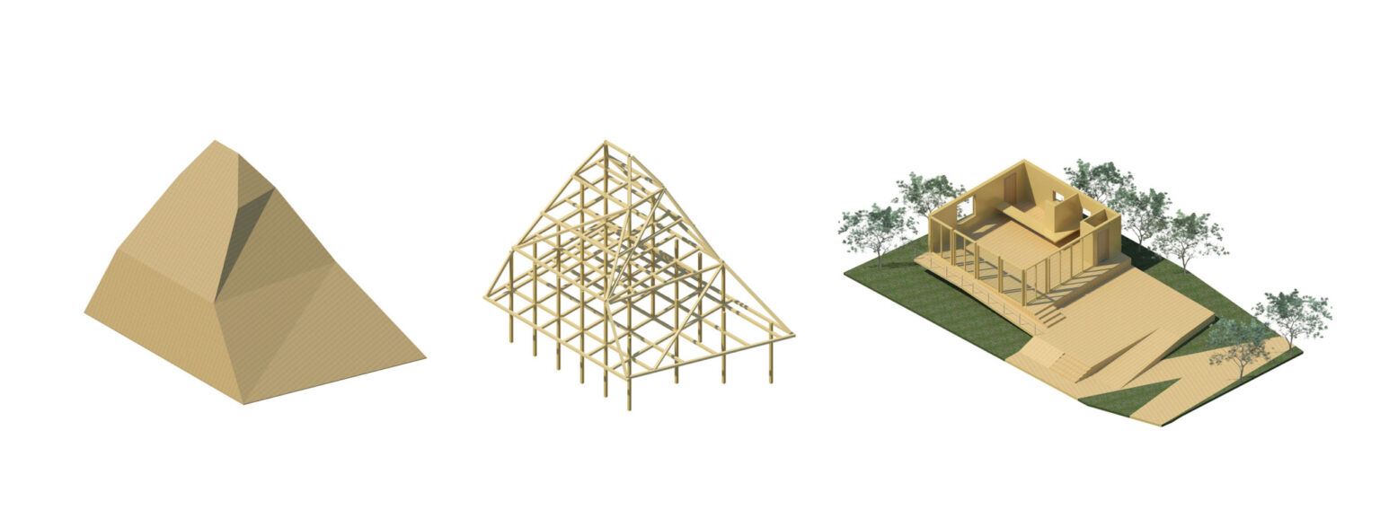 Yawatahama Oshima Community House Competition by Mosaic Design Diagram